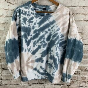 AR33 Women’s Large Tie Dye Crewneck Sweatshirt Pastels
